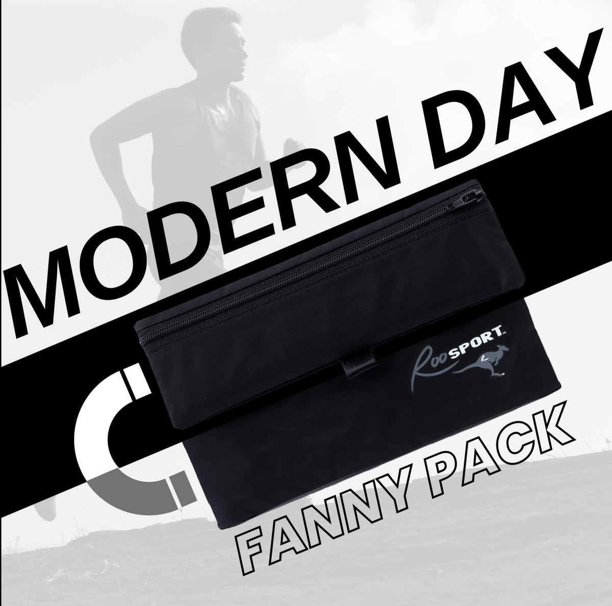 Gray RooSport, a modern fanny pack alternative