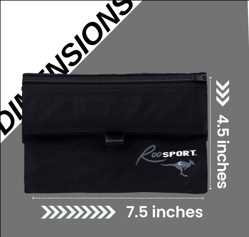 Gray RooSport Large dimensions: 7.5 x 4.5 inch magnetic pocket