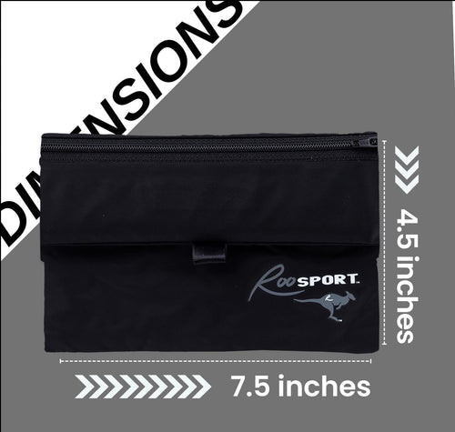 Gray RooSport Large dimensions: 7.5 x 4.5 inch magnetic pocket