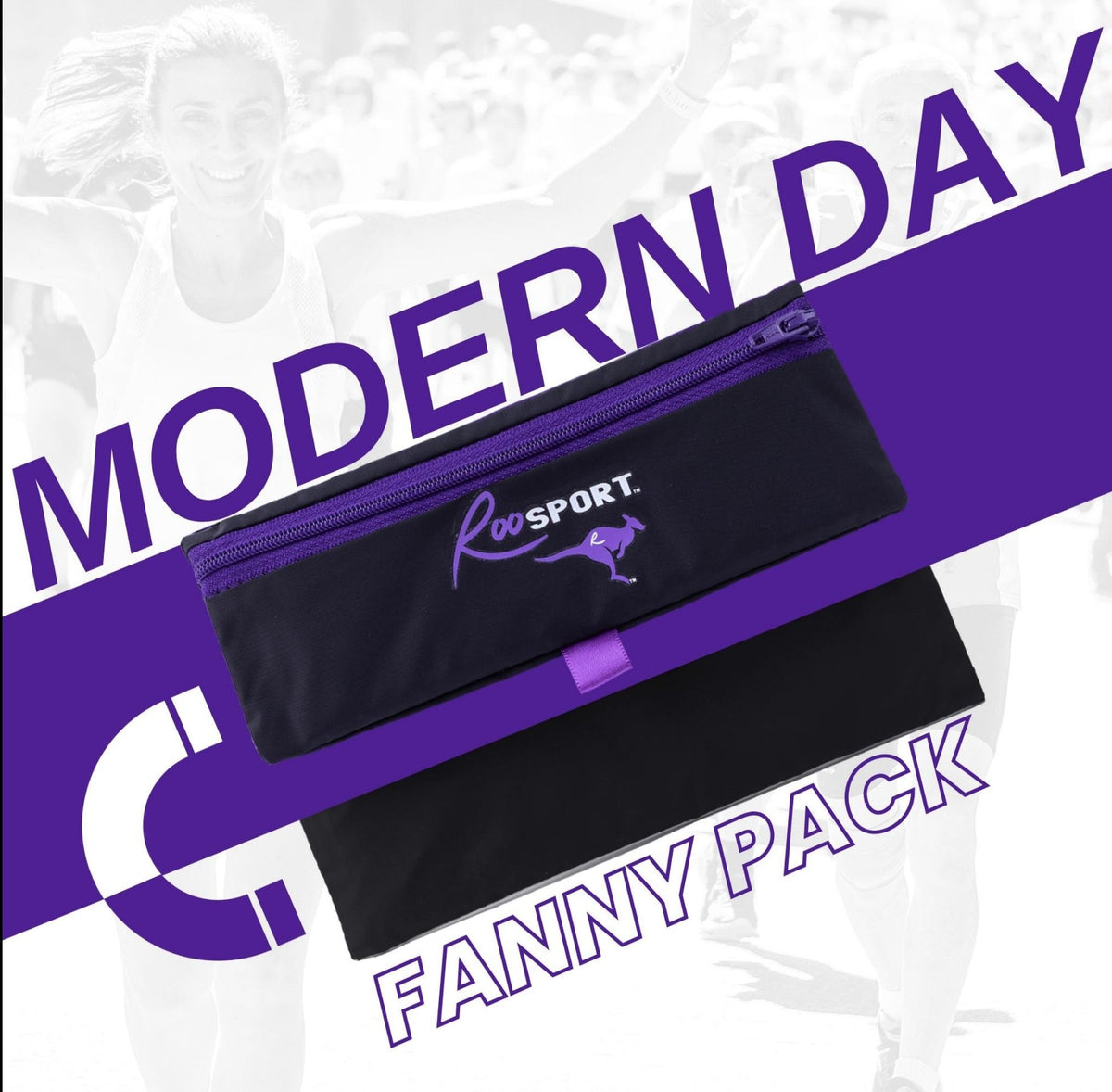 Purple RooSport, a modern fanny pack alternative