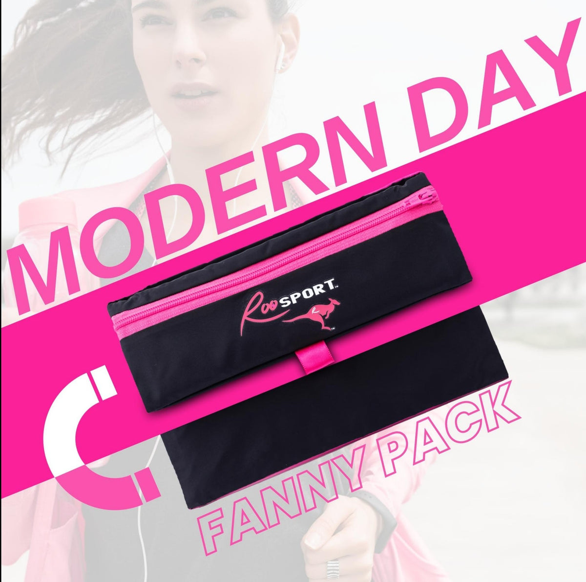 Pink RooSport, a modern fanny pack alternative