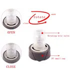 Rotating bite valve on the collapsible water bottle