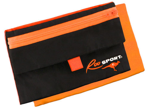 RooSport Large Orange magnetic phone pocket, front view
