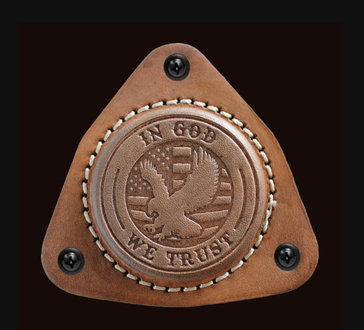 SofHold brown leather magnetic gun mount